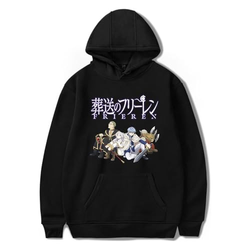 Frieren: Beyond Journey's End Merch Hoodie Unisex Cosplay Anime Kapuzenpullover Cartoon Pullover Sweatshirt für Mädchen Jungen von Sageam