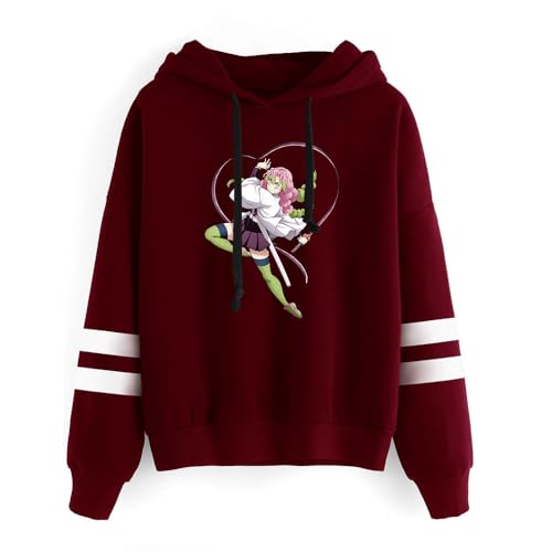 Hoodie for Nezuko Demon Tanjirou Slayer Herren Jungen Sweatshirt Anime Tops Kapuzen Pullover von Sageam