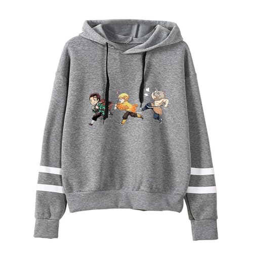 Hoodie for Nezuko Demon Tanjirou Slayer Herren Jungen Sweatshirt Anime Tops Kapuzen Pullover von Sageam