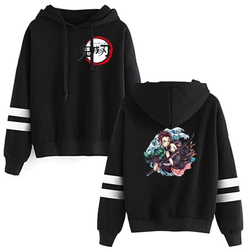 Kapuzenpullover for Nezuko Demon Tanjirou Slayer Pullover Anime Hoodie Langarm Cosplay Sweatshirt für Herren Damen von Sageam