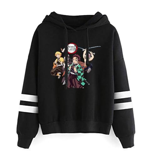 Kapuzenpullover for Nezuko Demon Tanjirou Slayer Pullover Anime Hoodie Langarm Cosplay Sweatshirt für Herren Damen von Sageam