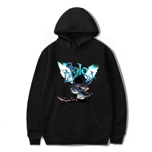 Manga Pullover Solo Leveling Cosplay Kapuzenpullover Anime Hoodie Kostüm Langarm Sweatshirt für Herren Damen von Sageam