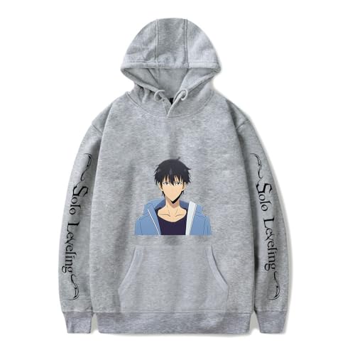 Manga Pullover Solo Leveling Cosplay Kapuzenpullover Anime Hoodie Kostüm Langarm Sweatshirt für Herren Damen von Sageam