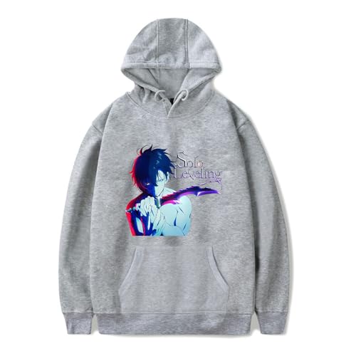 Solo Leveling Merch Hoodie Unisex Anime Kapuzenpullover Cartoon Pullover Cosplay Sweatshirt für Mädchen Jungen von Sageam