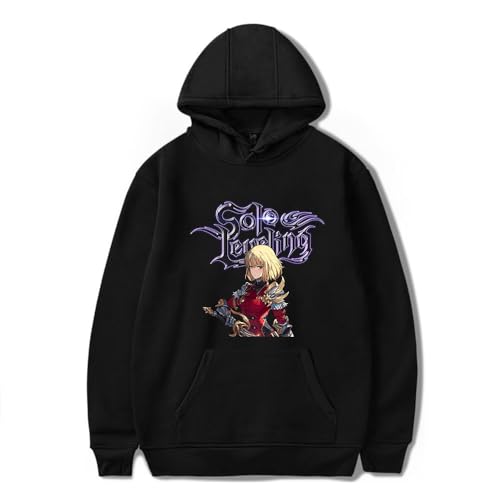 Solo Leveling Merch Hoodie Unisex Anime Kapuzenpullover Cartoon Pullover Cosplay Sweatshirt für Mädchen Jungen Solo Leveling Merch Hoodie Unisex Anime Kapuzenpullover Cartoon Pullover Cosplay Sweatshirt für Mädchen Jungen von Sageam