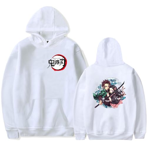 Unisex Kapuzenpullover for Demon Tanjirou Nezuko Slayer Pullover Cosplay Anime Hoodie Kostüm Langarm Sweatshirt für Herren Damen von Sageam