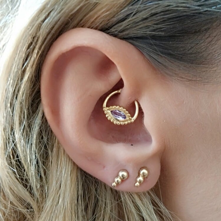 Gold Oder Silber Knorpelohrring, Tragus Ohrring, Turmohrring, Helixohrring, Conch Ohr-Piercing, 18G, 16G, Sagia von Sagia