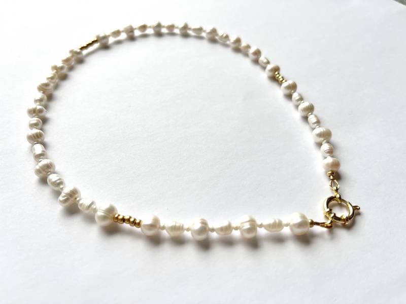 Süßwasserperlen Und Glasperlen Halskette von SagomaJewelry