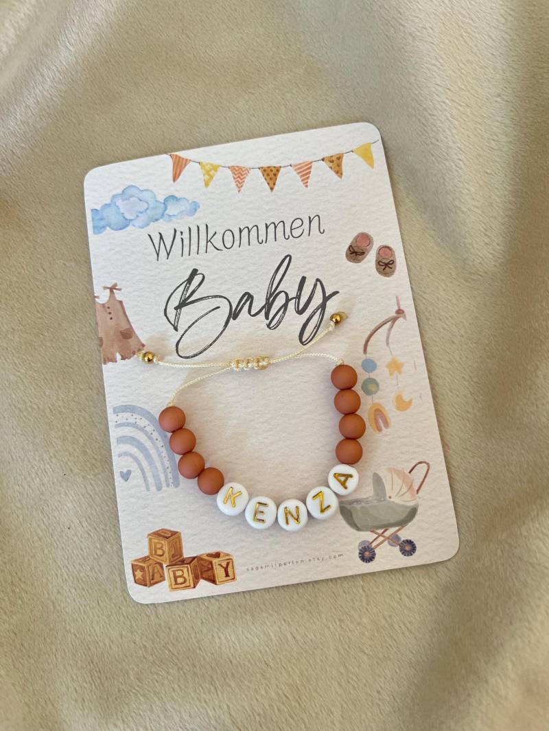 Personalisiertes Armband | Inititale Buchstaben/Baby Perlenarmband Perlenscmuck Taufgeschenk Geburt Willkommensfest Personalisiertes Armband | Inititale Buchstaben/Baby Perlenarmband Perlenscmuck Taufgeschenk Geburt Willkommensfest von SagsMitPerlen