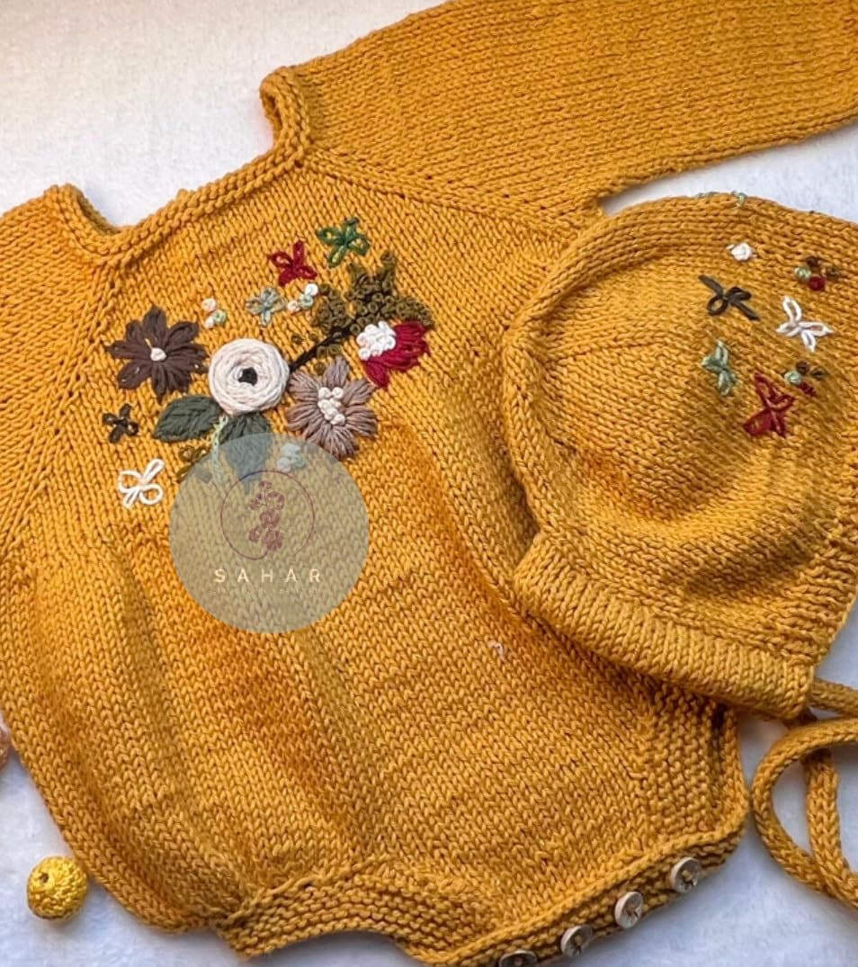 Bestickte Strampler Set Bestickte Strampler Set von SaharAtelier