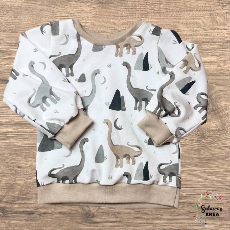 Langarmshirt Mit Dinosaurier Für Jungen & Mädchen - Dino Kinder Shirt von SaharasKrea