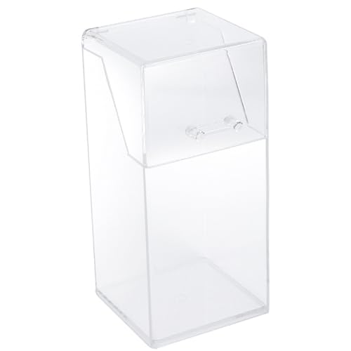 Kunststoff-Make-up-Pinselhalter, Organizer mit Deckel, Großes Fassungsvermögen, Transparente Make-up-Pinsel-Aufbewahrungsbox, Staubdichter Pinselbehälter für Augenbrauenstift, von Sahgsa