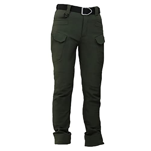 Arbeitshose Damen，Multi Taschen Wasserdicht Cargo Hose Damen Pants Outdoor Hose Arbeitskleidung Workwear Gartenhose Softshellhose Wanderhose Winddicht Warm Winter Skihose Snowboardhose (Color : Grün von SahilXtore