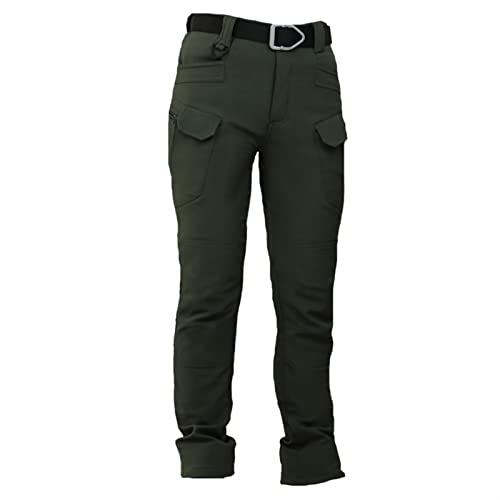 Arbeitshose Damen，Multi Taschen Wasserdicht Cargo Hose Damen Pants Outdoor Hose Arbeitskleidung Workwear Gartenhose Softshellhose Wanderhose Winddicht Warm Winter Skihose Snowboardhose (Color : Grün von SahilXtore