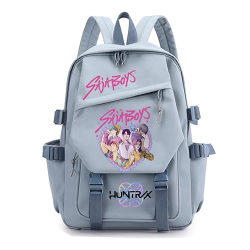 SaiDeng KPop Huntrix Rucksack – Wasserdichter Anime Saja Boys KPop De-Mon H-Hunters Jungen & Mädchen, Unisex Tasche für Schule, Freizeit & Reisen, Gepolstert, Trendiges K-Pop Design von SaiDeng