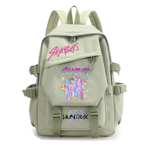 SaiDeng KPop Huntrix Rucksack – Wasserdichter Anime Saja Boys KPop De-Mon H-Hunters Jungen & Mädchen, Unisex Tasche für Schule, Freizeit & Reisen, Gepolstert, Trendiges K-Pop Design von SaiDeng