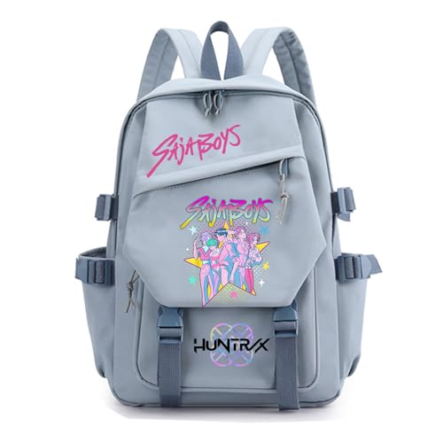 SaiDeng KPop Huntrix Rucksack – Wasserdichter Anime Saja Boys KPop De-Mon H-Hunters Jungen & Mädchen, Unisex Tasche für Schule, Freizeit & Reisen, Gepolstert, Trendiges K-Pop Design von SaiDeng