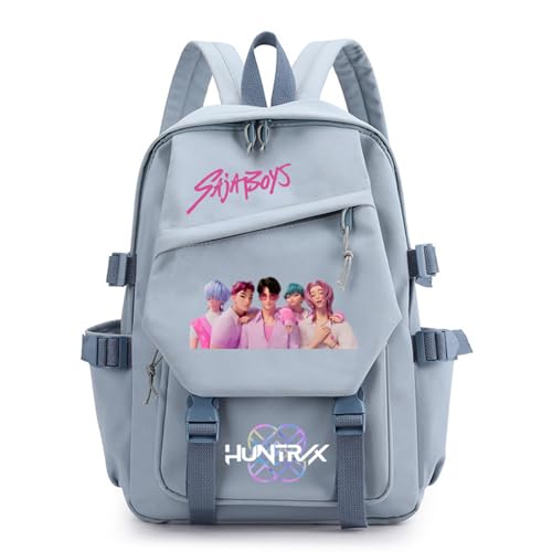 SaiDeng KPop Huntrix Rucksack – Wasserdichter K-Pop De-Mon H-Hunters Rucksack mit Laptopfach & großem Stauraum – Schulrucksack & Freizeitrucksack für Jungen, Mädchen & Fans – 42×29×13 cm – 410 g von SaiDeng