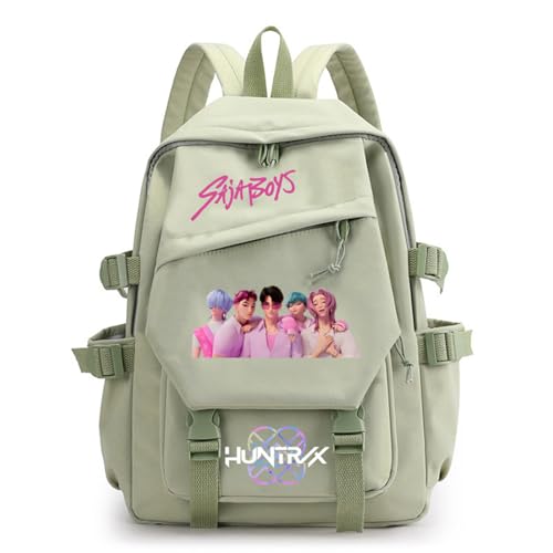 SaiDeng KPop Huntrix Rucksack – Wasserdichter K-Pop De-Mon H-Hunters Rucksack mit Laptopfach & großem Stauraum – Schulrucksack & Freizeitrucksack für Jungen, Mädchen & Fans – 42×29×13 cm – 410 g von SaiDeng