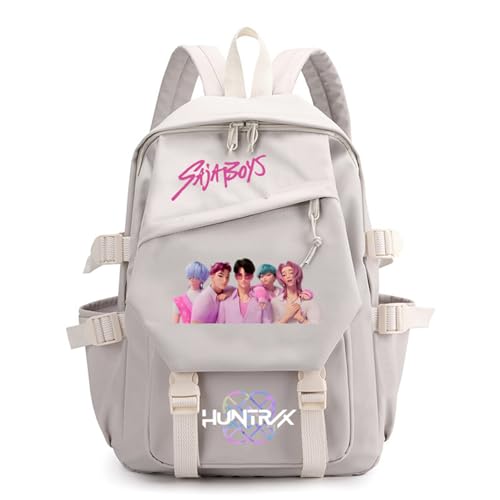 SaiDeng KPop Huntrix Rucksack – Wasserdichter K-Pop De-Mon H-Hunters Rucksack mit Laptopfach & großem Stauraum – Schulrucksack & Freizeitrucksack für Jungen, Mädchen & Fans – 42×29×13 cm – 410 g von SaiDeng