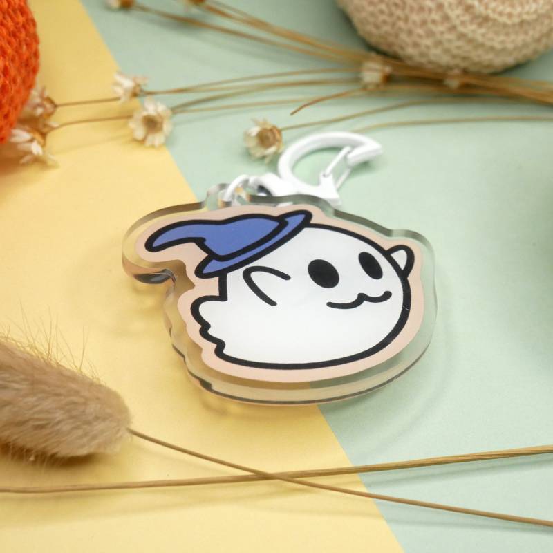 Geister Anhänger Schlüsselanhänger Mit Zwei Unterschiedlichen Seiten Süßer Geist von SaiTheTinyMagpie