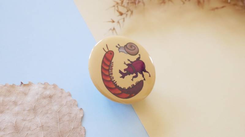 Süßer Käfer Button | Perfekt Für Rucksäcke von SaiTheTinyMagpie