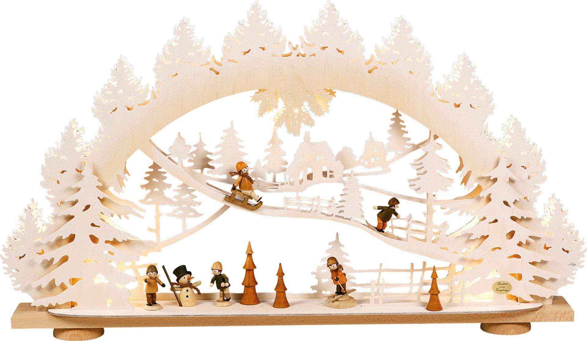 SAICO Original LED Schwibbogen "3D-Lichterbogen, Kinder im Schnee" Premium LED-Beleuchtung, warmweiß, BxHxT: 66x40x8,5 cm SAICO Original LED Schwibbogen "3D-Lichterbogen, Kinder im Schnee" Premium LED-Beleuchtung, warmweiß, BxHxT: 66x40x8,5 cm von Saico Original