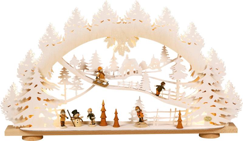 SAICO Original LED Schwibbogen "3D-Lichterbogen, Kinder im Schnee" Premium LED-Beleuchtung, warmweiß, BxHxT: 66x40x8,5 cm SAICO Original LED Schwibbogen "3D-Lichterbogen, Kinder im Schnee" Premium LED-Beleuchtung, warmweiß, BxHxT: 66x40x8,5 cm von Saico Original