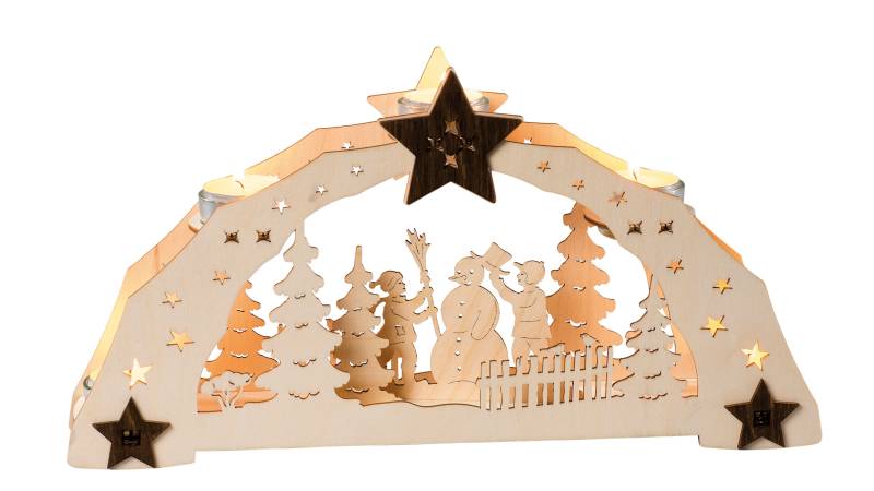 SAICO Original Teelichthalter "Kinder mit Schneemann" BxHxT: 38x20x7 cm SAICO Original Teelichthalter "Kinder mit Schneemann" BxHxT: 38x20x7 cm von Saico Original