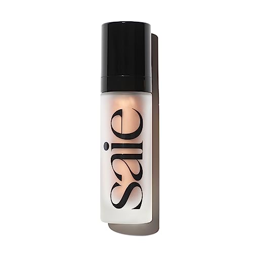 Saie Glowy Super Gel Light Highlighter - Luminizer und Foundation für strahlende Haut, angereichert mit Vitamin C + feuchtigkeitsspendendem Squalenöl, allein oder unter Make-up verwenden Saie Glowy Super Gel Light Highlighter - Luminizer und Foundation für strahlende Haut, angereichert mit Vitamin C + feuchtigkeitsspendendem Squalenöl, allein oder unter Make-up verwenden von Saie