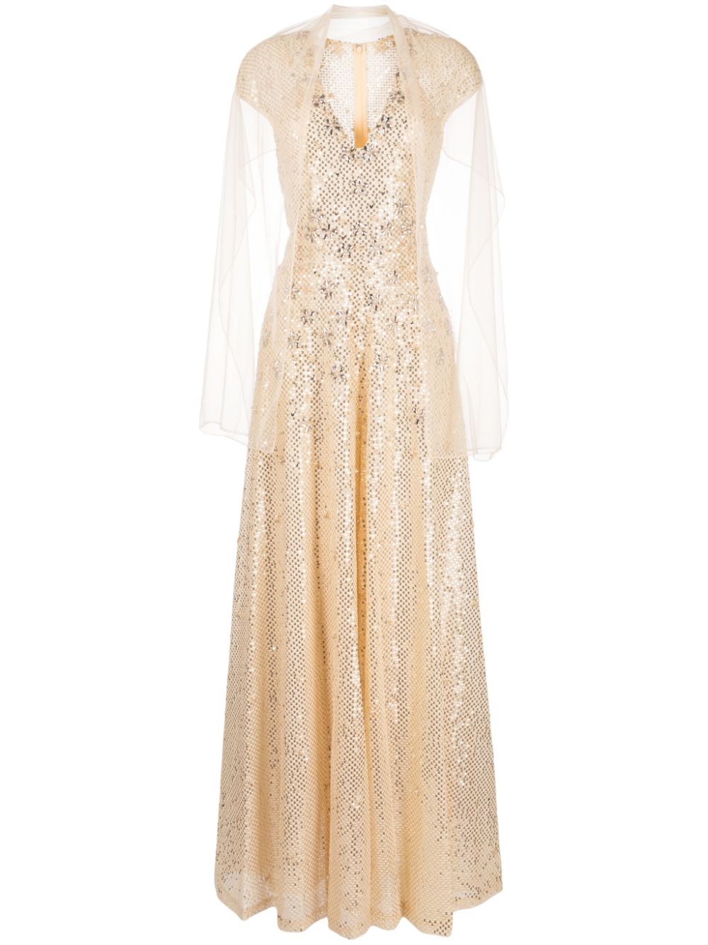 Saiid Kobeisy Jumpsuit mit Cape - Gold von Saiid Kobeisy