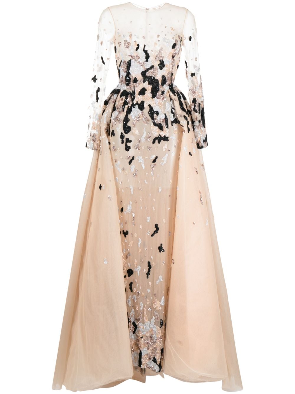 Saiid Kobeisy Robe mit Perlen - Nude von Saiid Kobeisy