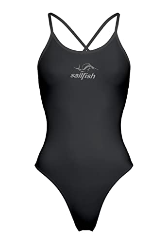 Sailfish® Badeanzug Damen Power Adjustable X | Anzug zum Baden mit hohem Beinausschnitt & verstellbaren Trägern |Premium Schwimmanzug für Damen | Funktionell für Schwimmen & Wettkampf von Sailfish