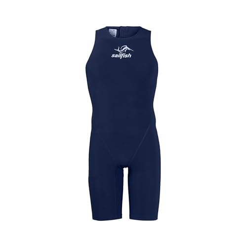 Sailfish® Swimskin Herren Rebel Train 2 | Ärmeloser Speedsuit für Training & Wettkampf | Realistisches Schwimmgefühl bei Neoprenverbot | Triathlon Swimskin mit Wettkampfschnitt von Sailfish