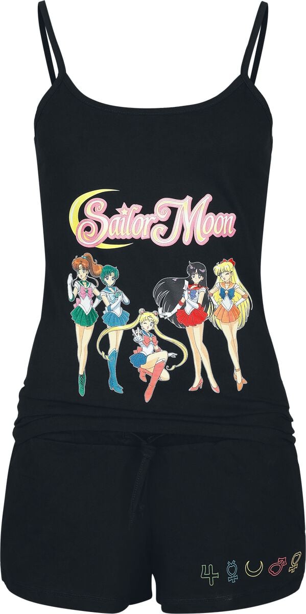 Sailor Moon Group Schlafanzug schwarz in XL von Sailor Moon