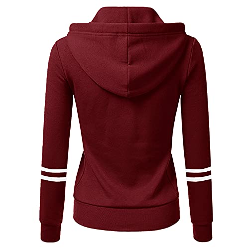 Saingace Sweatshirt Jacke Damen Mit Kapuze,Hoodie Damen Pullover MäDchen Kawaii Kapuzenpullover Farbverlauf Oberteil Hoodie Weiß Damen Damen Farbblock Kapuzenpullover von Saingace