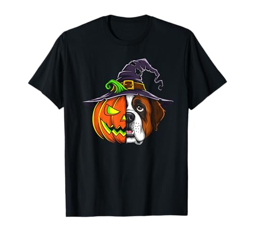 Bernhardiner Kürbis Jack O Laterne Halloween Herren Damen T-Shirt von Saint Bernard Dog Lovers Halloween Pumpkin Outfits
