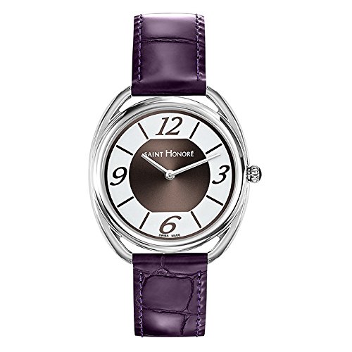 Saint Honoré Damen Analog Quarz Uhr mit Leder Armband 7210221AGB von Saint Honoré