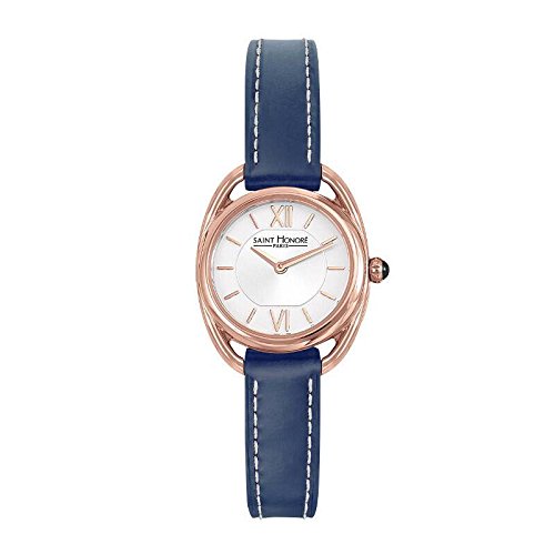 Saint Honoré Damen Analog Quarz Uhr mit Leder Armband 7210268AIR-BLU von Saint Honoré