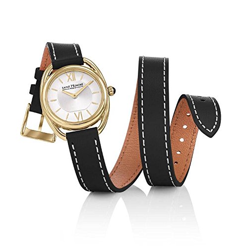 Saint Honoré Damen Analog Quarz Uhr mit Leder Armband 7215263AIT-BL von Saint Honoré