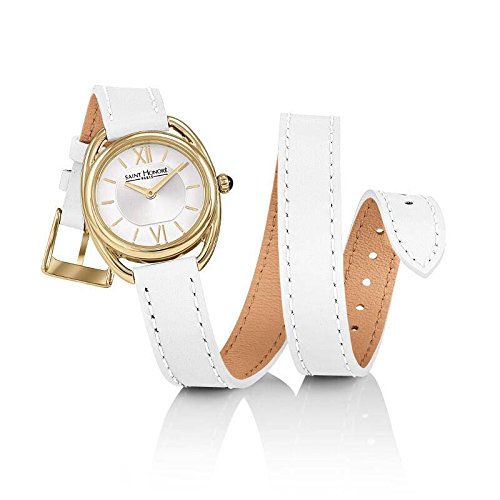 Saint Honoré Damen Analog Quarz Uhr mit Leder Armband 7215263AIT-W von Saint Honoré