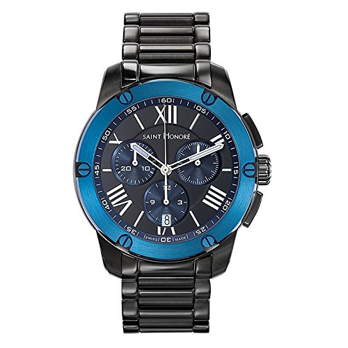 Saint Honoré Herren Analog Quarz Uhr mit Edelstahl Armband 88613377NDRAN von Saint Honoré