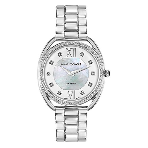 Saint-Honoré Schweizer Quarzuhr für Damen Saphirglas Edelstahlarmband silber Armbanduhr Made in Switzerland 7211231YADN von Saint Honoré