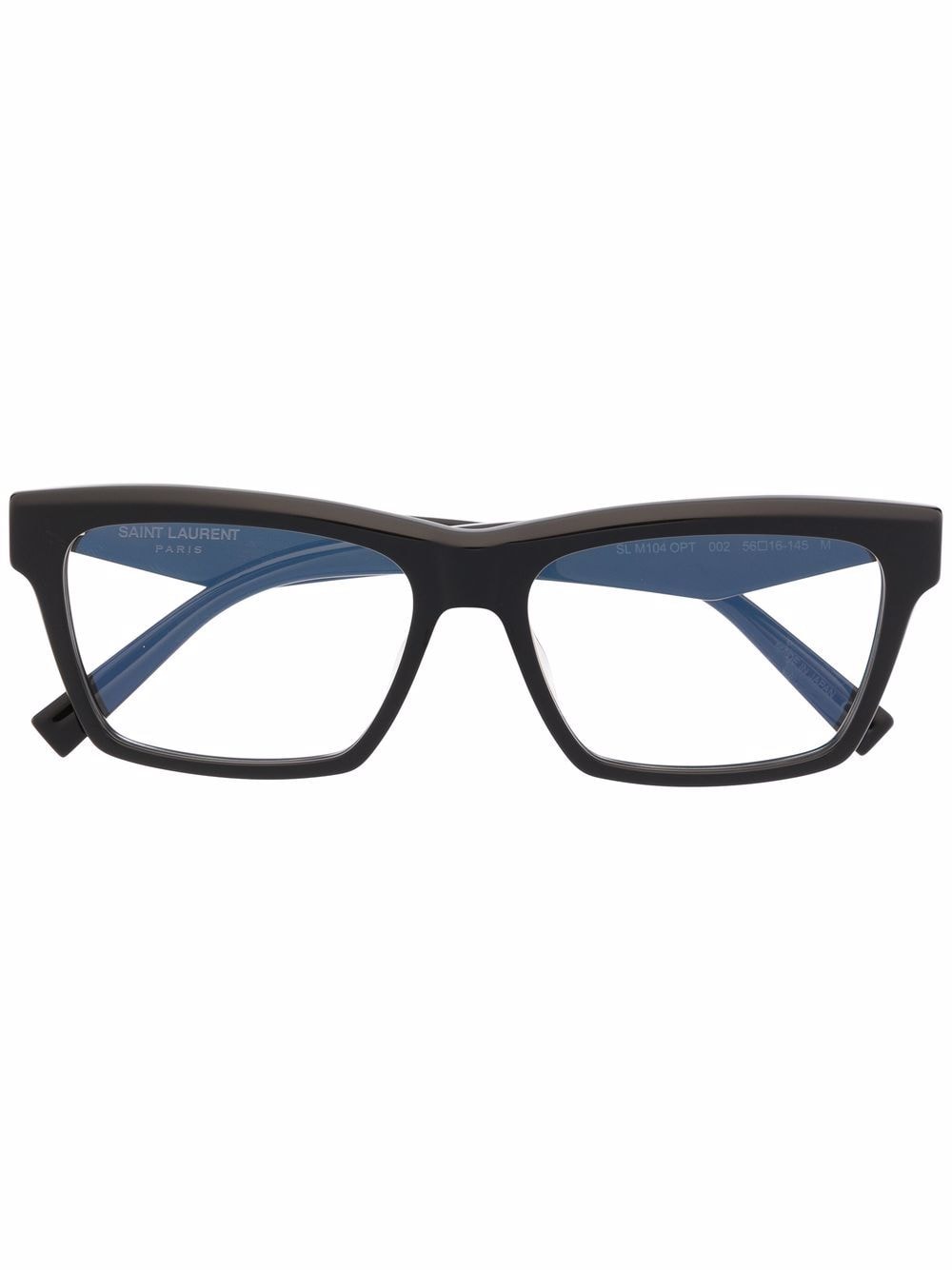 Saint Laurent Eyewear Brille mit breitem Gestell - Schwarz von Saint Laurent Eyewear