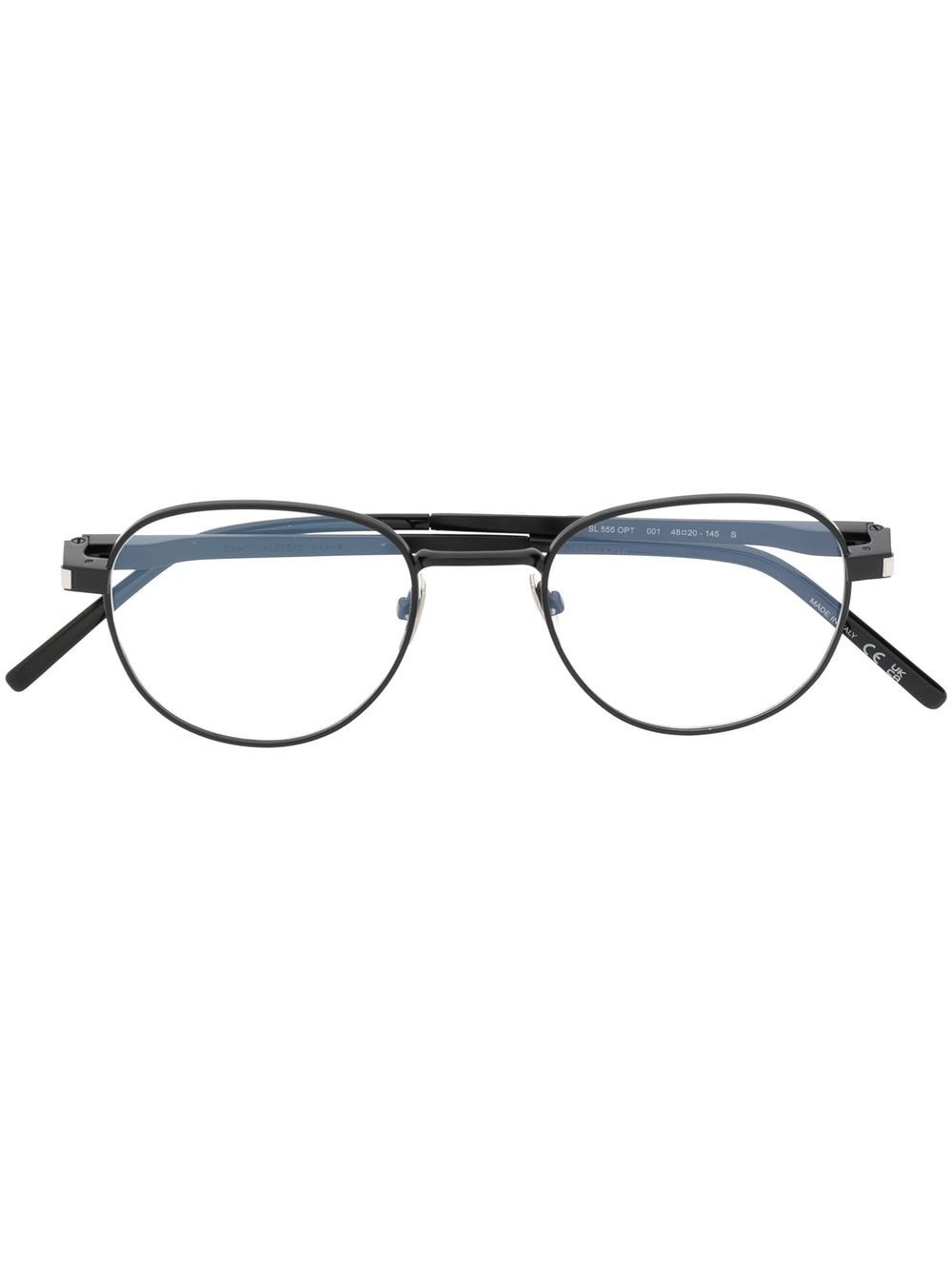 Saint Laurent Eyewear Brille mit rundem Gestell - Schwarz von Saint Laurent Eyewear
