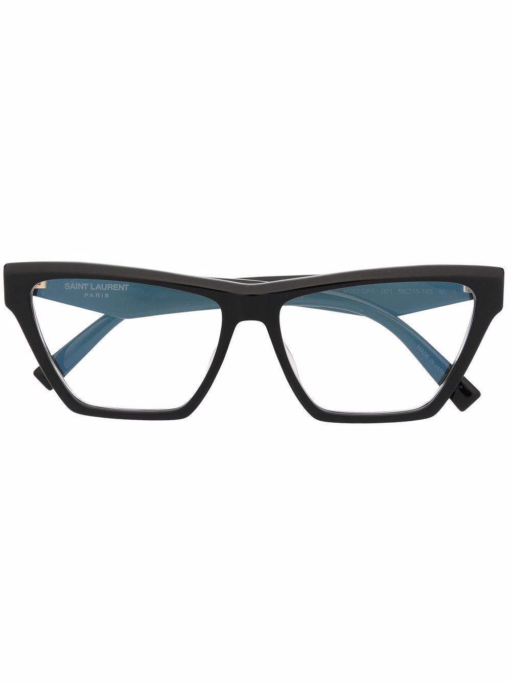 Saint Laurent Eyewear Eckige Brille - Schwarz von Saint Laurent Eyewear