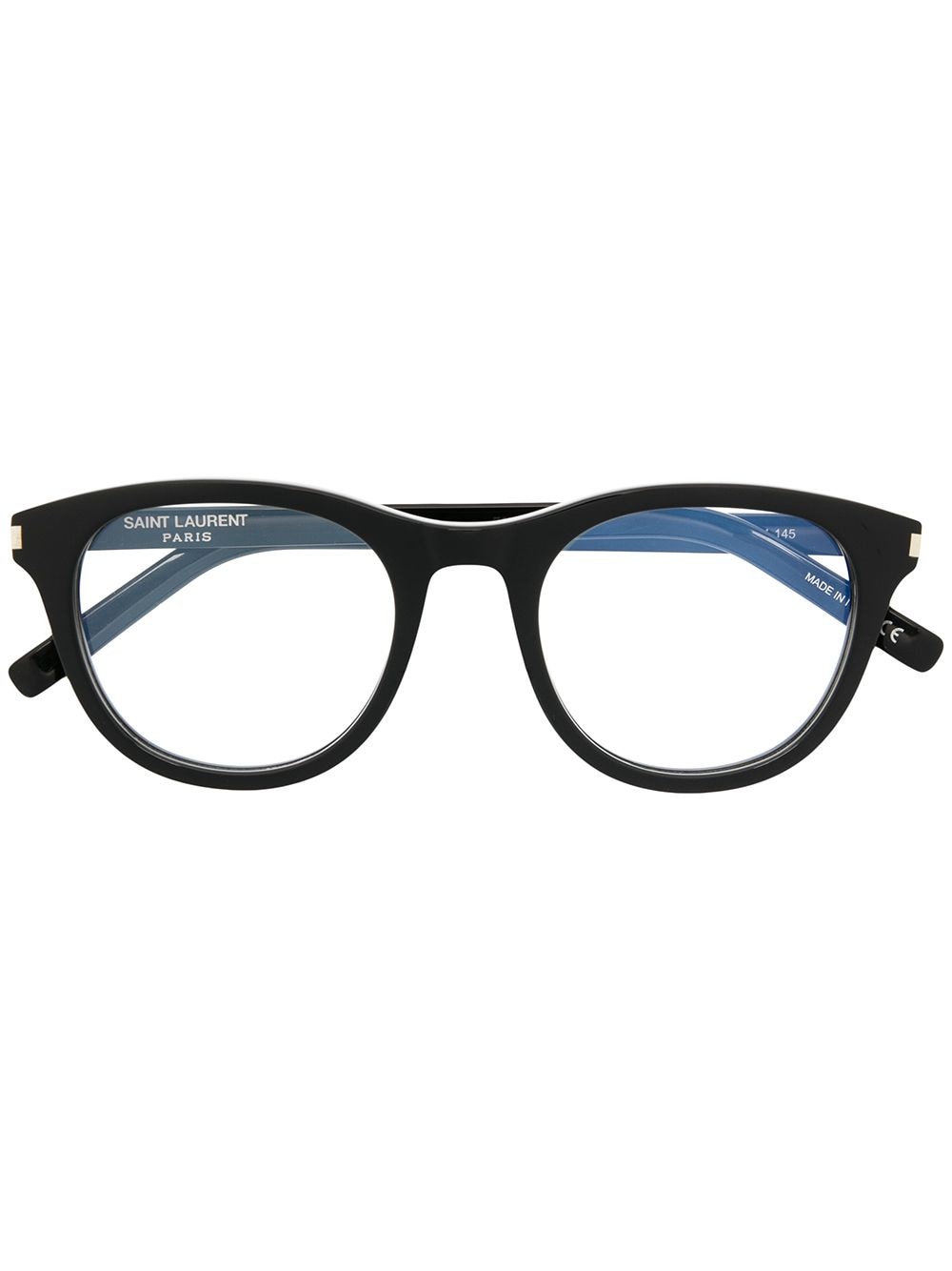 Saint Laurent Eyewear Runde 'SL 403' Brille - Schwarz von Saint Laurent Eyewear