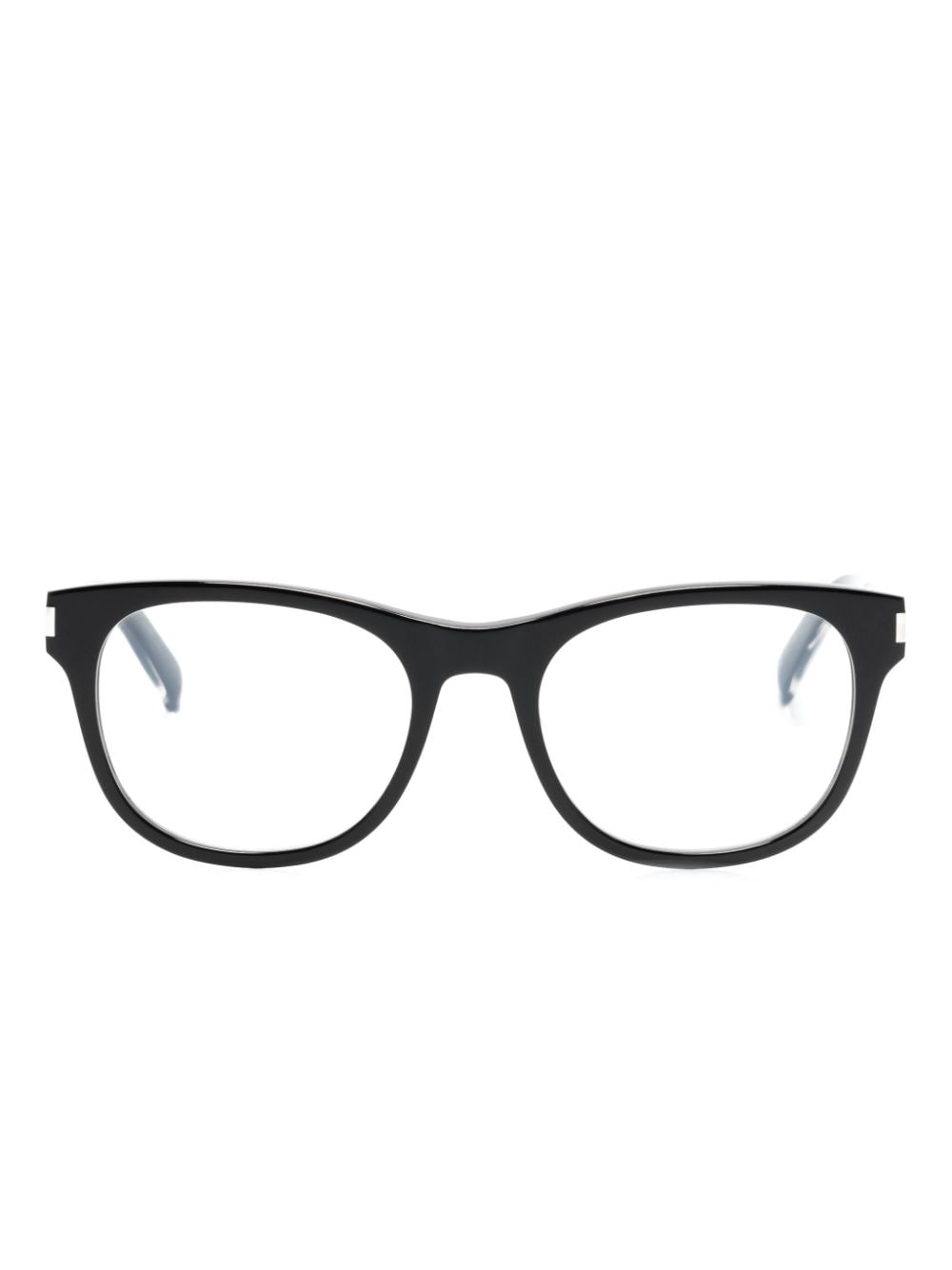 Saint Laurent Eyewear Runde 'SL 663' Brille - Schwarz von Saint Laurent Eyewear