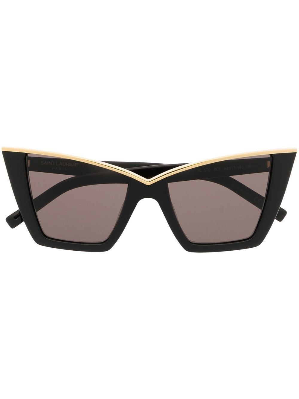 Saint Laurent Eyewear SL 570 Cat-Eye-Sonnenbrille - Schwarz von Saint Laurent Eyewear