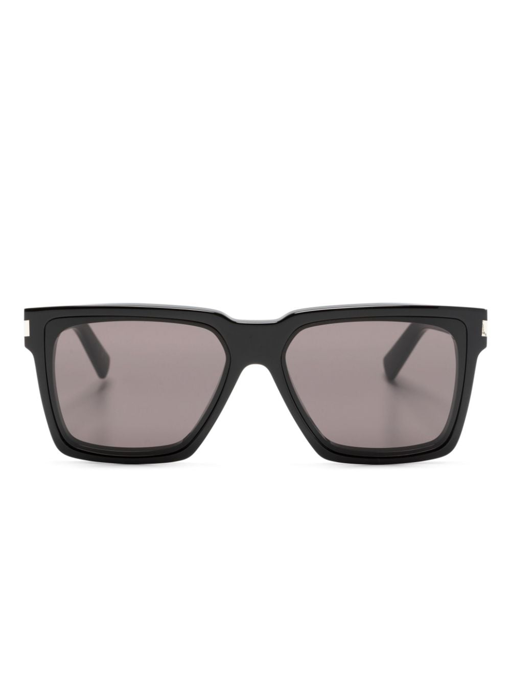 Saint Laurent Eyewear SL 610 Sonnenbrille mit eckigem Gestell - Schwarz von Saint Laurent Eyewear